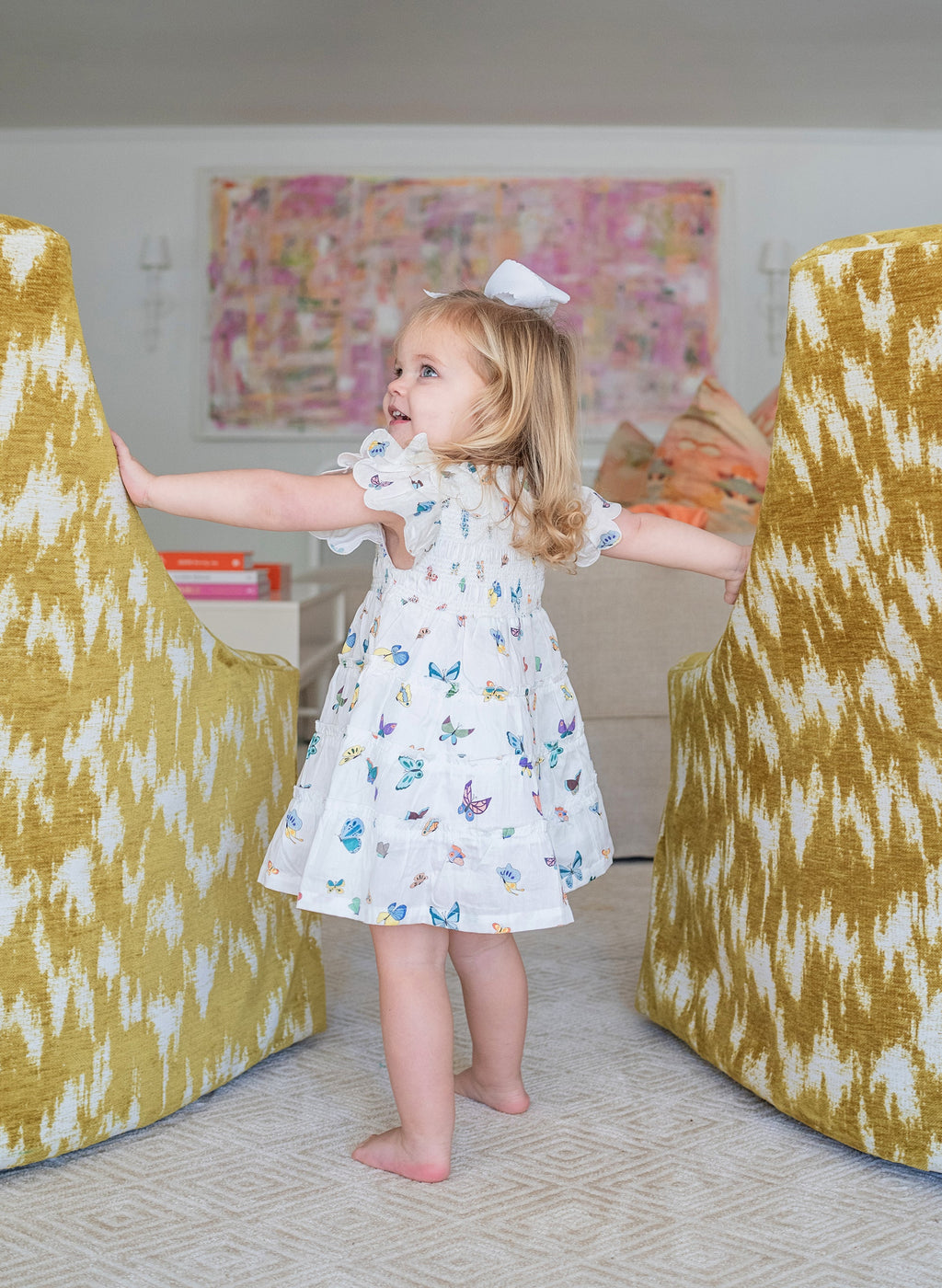 The Mimi Dress in Madame Butterfly Print