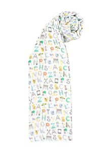NYC Alphabet Soup Shawl Blanket