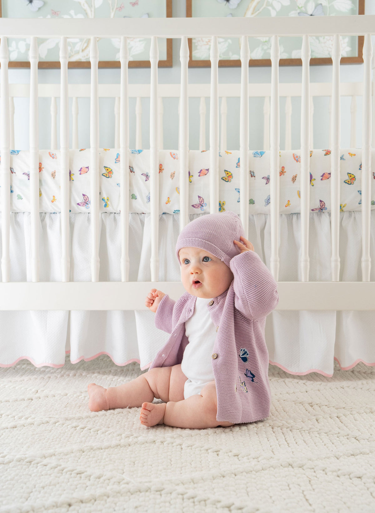 Embroidered Butterfly Knit Cardigan