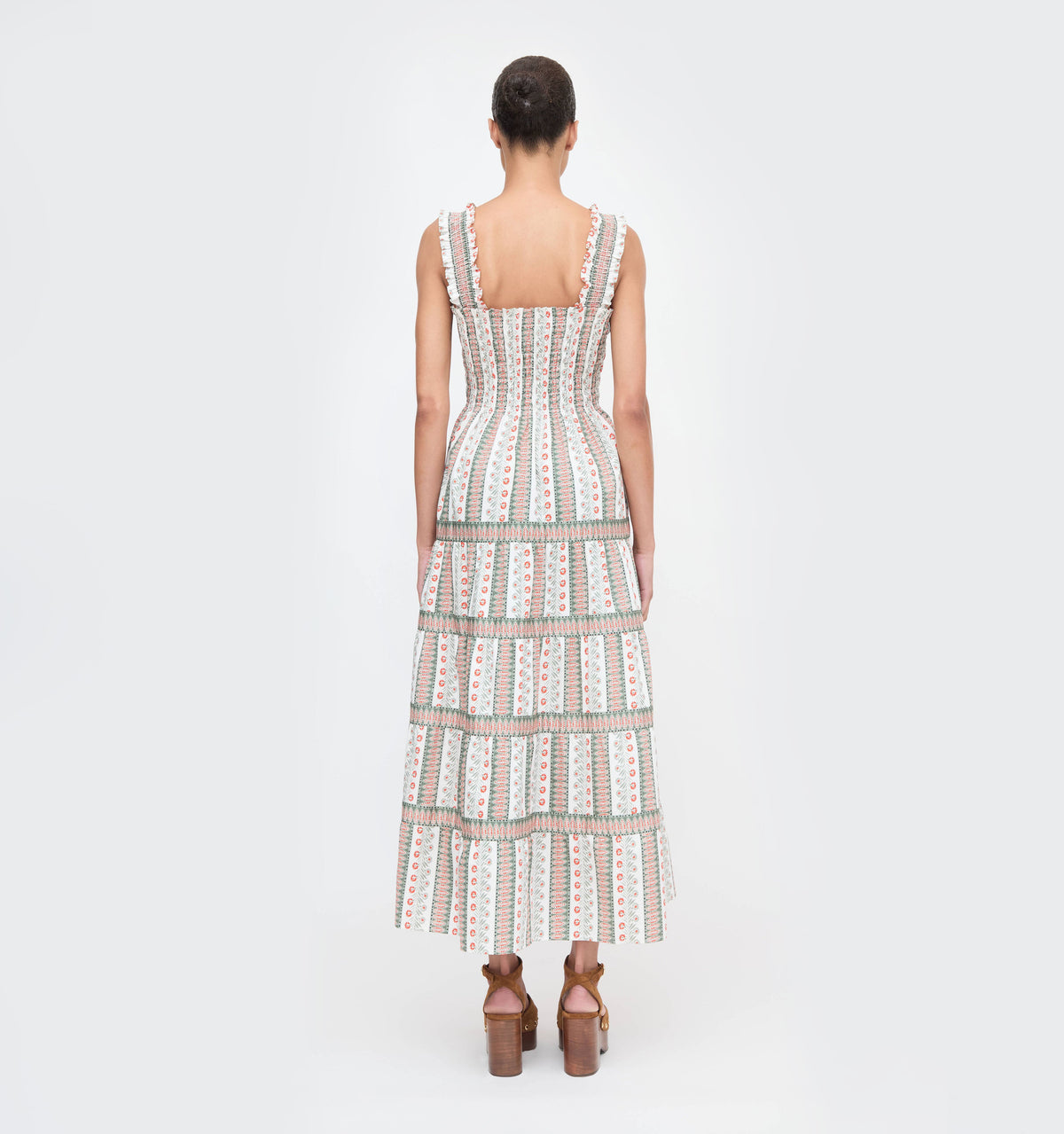 The Kimmy Nap Dress in Cosmos Floral Stripe