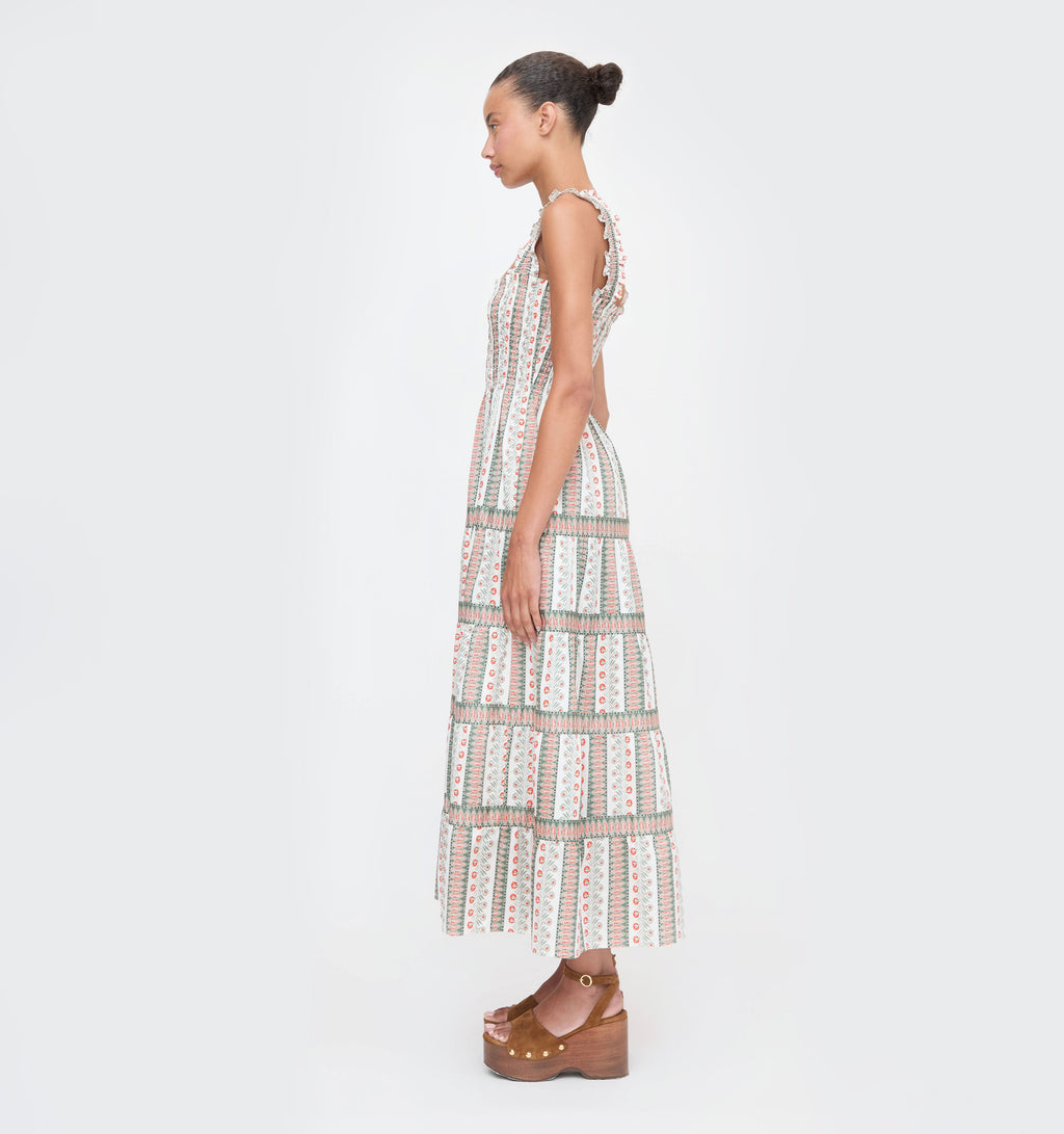 The Kimmy Nap Dress in Cosmos Floral Stripe | Over The Moon The Kimmy Nap Dress in Cosmos Floral Stripe | Over The Moon