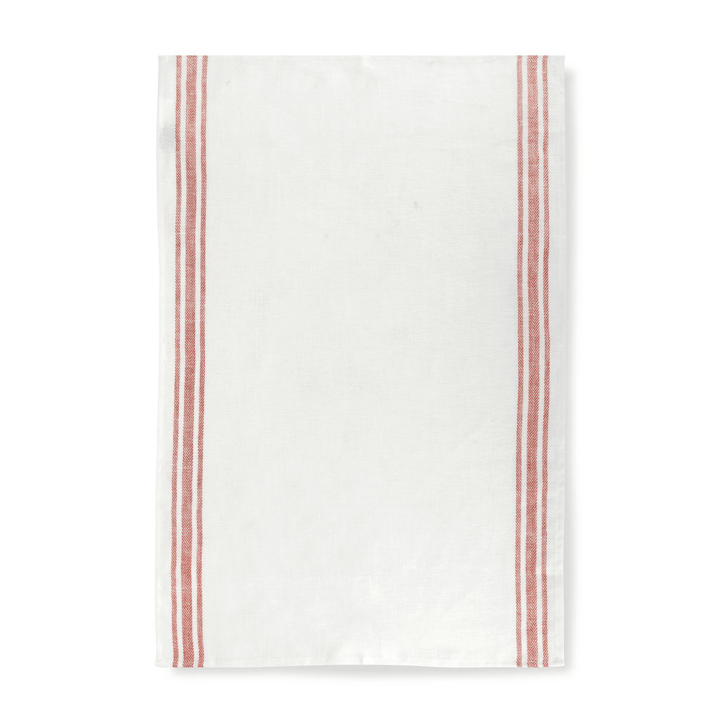 Tea Towels Bundle of 3 French Red & Blue