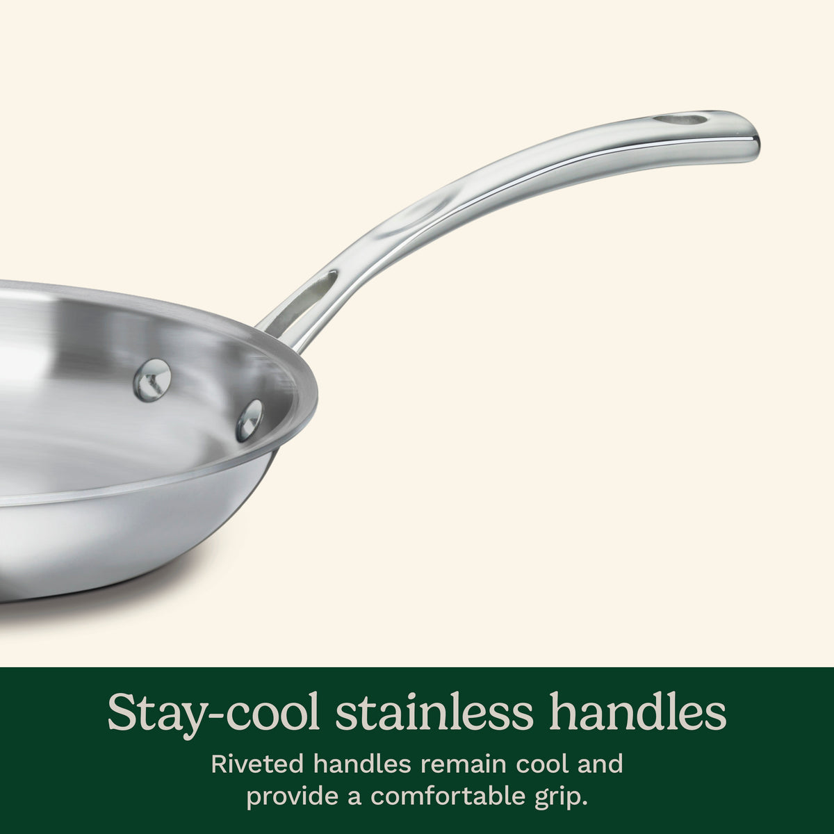 French Classic Tri-Ply Stainless Cookware 10-Piece Set in Stainless Steel