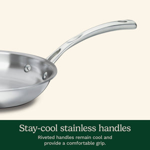 French Classic Tri-Ply Stainless Cookware 10-Piece Set in Stainless Steel