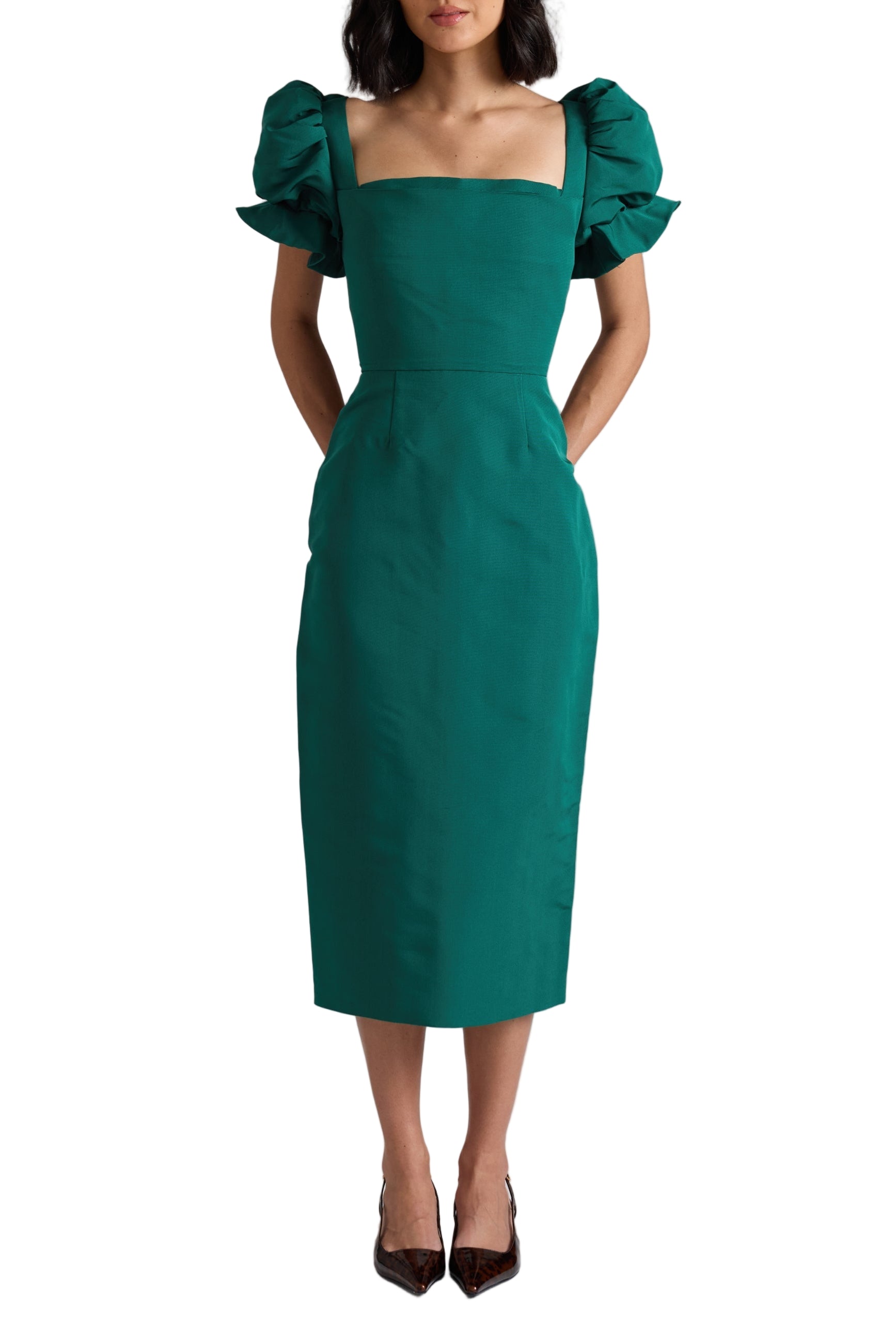 Rose Dress in Evergreen