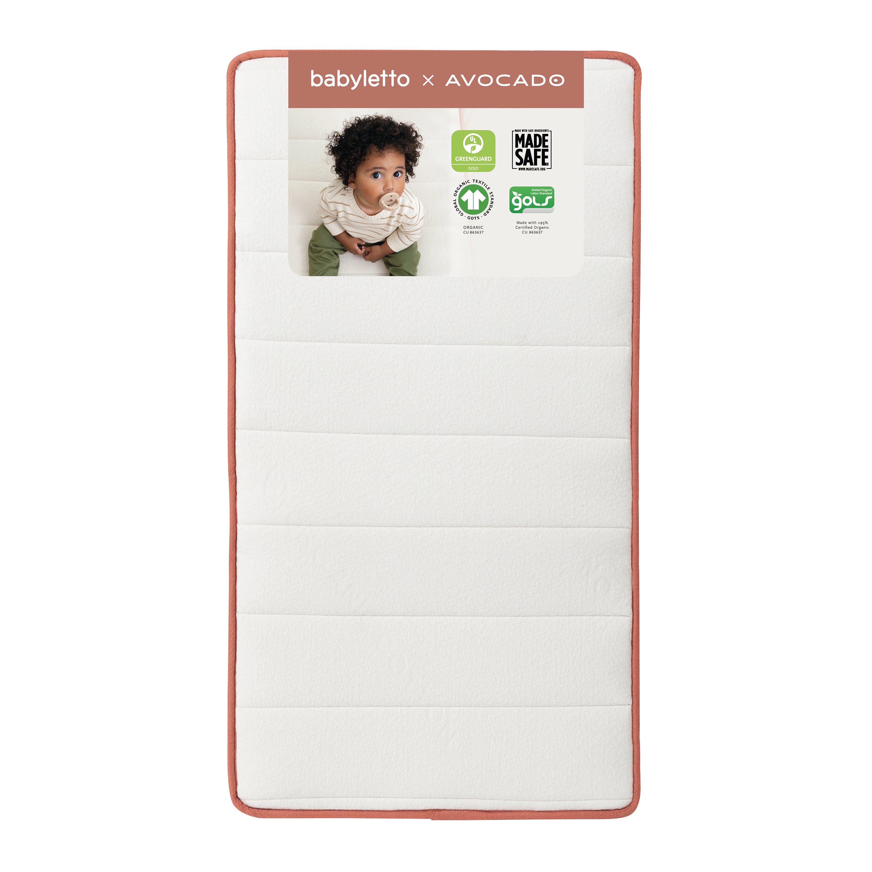 babyletto x Avocado Dual-stage, Organic & Non-Toxic Crib Mattress in White