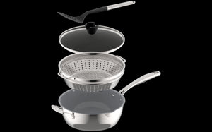 Preferred Pan 4-Piece Set Stainless Steel in Stainless Steel