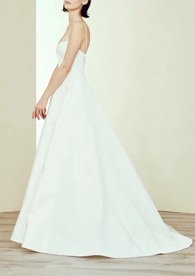 Ryder Silk Faille Spaghetti Strap Ballgown