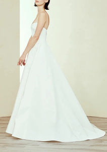 Ryder Silk Faille Spaghetti Strap Ballgown