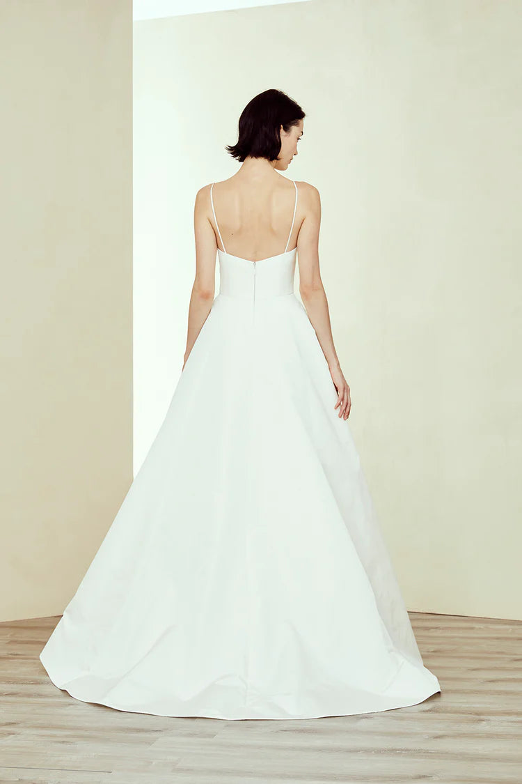 Ryder Silk Faille Spaghetti Strap Ballgown