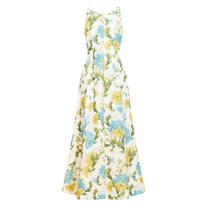 Ladera Gown in Verdant Blooms