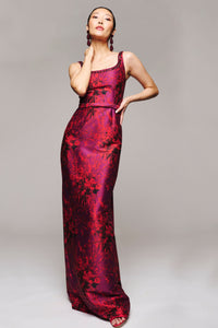 Lana Gown in Raspberry Bouquet