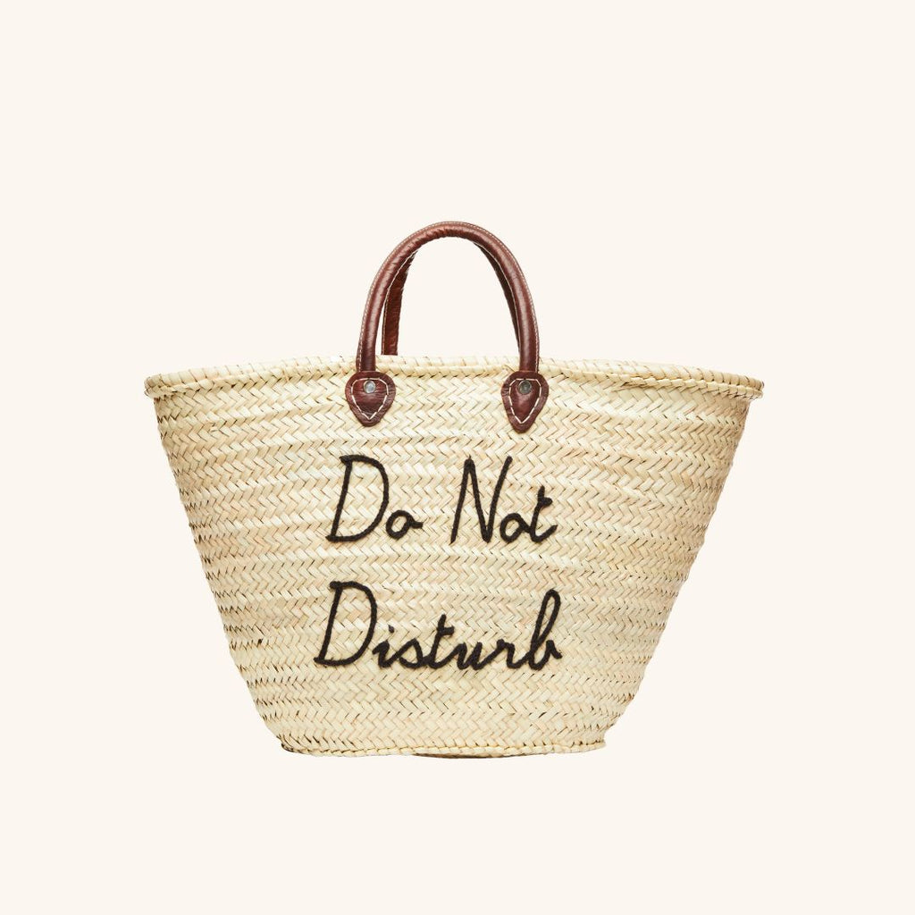 Large straw beach tote with short handles - customized straw beach tote bag