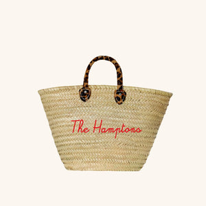 Large straw beach tote with short handles - customized straw beach tote bag 