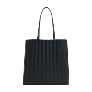 large-pleated-filo-tote-black-flamma