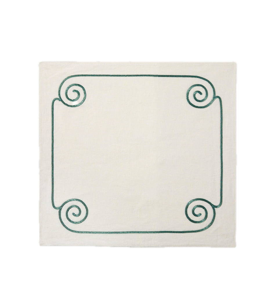 Les Ondes Napkin in White
