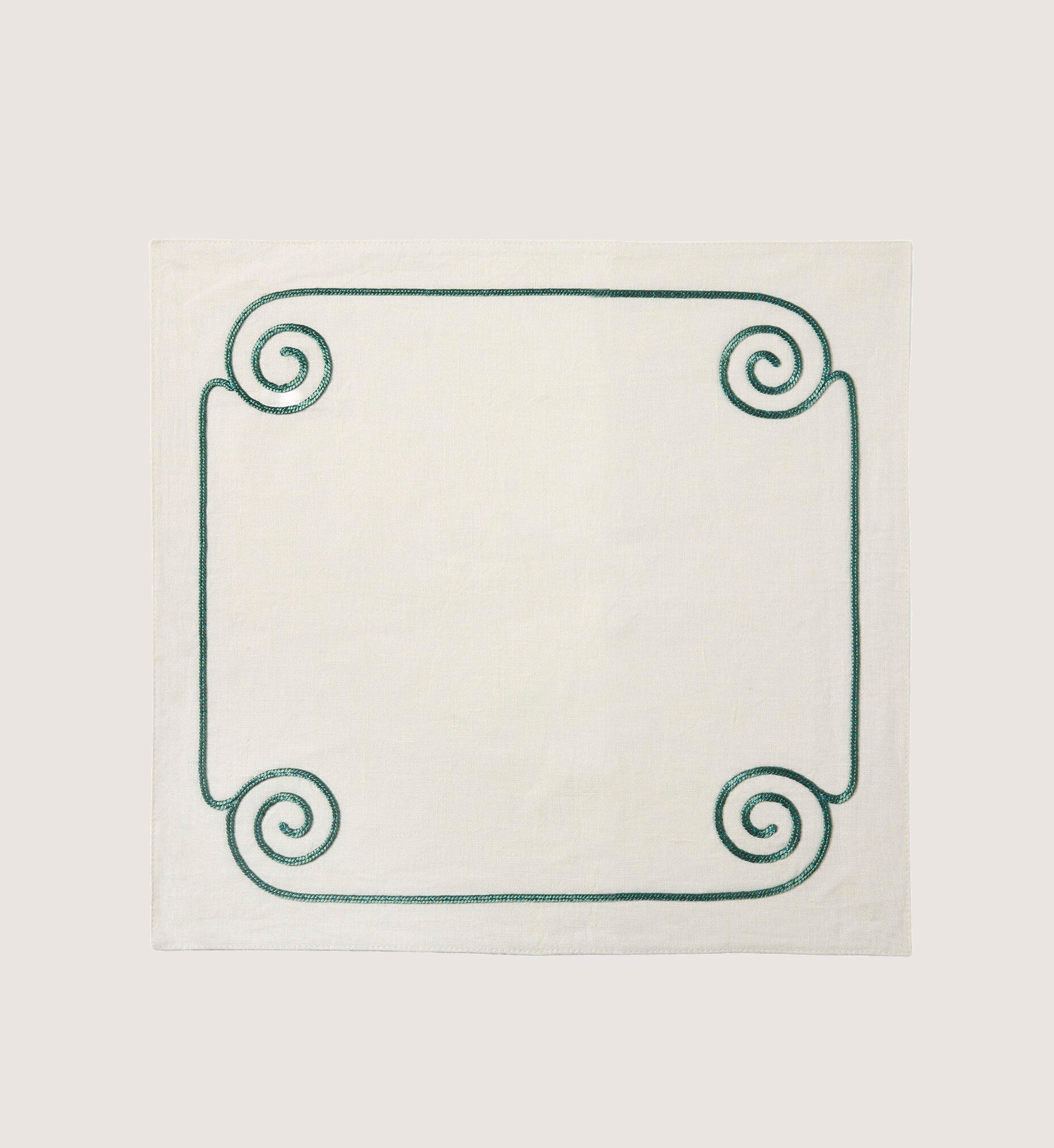 Les Ondes Napkin in White