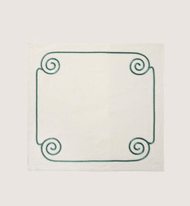 Les Ondes Napkin in White
