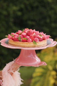 Cabbage Cake Stand in Pink