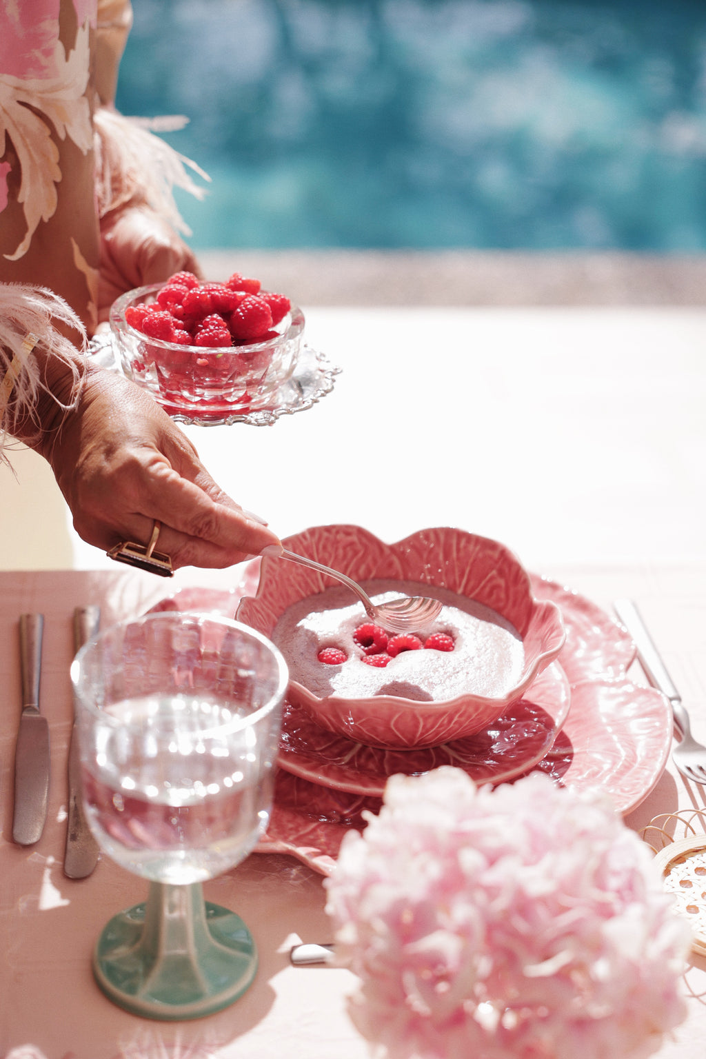 Cabbage Cereal Bowl in Pink