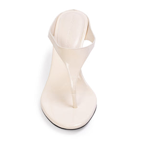Laurel 65 Mule in Coconut Patent Leather
