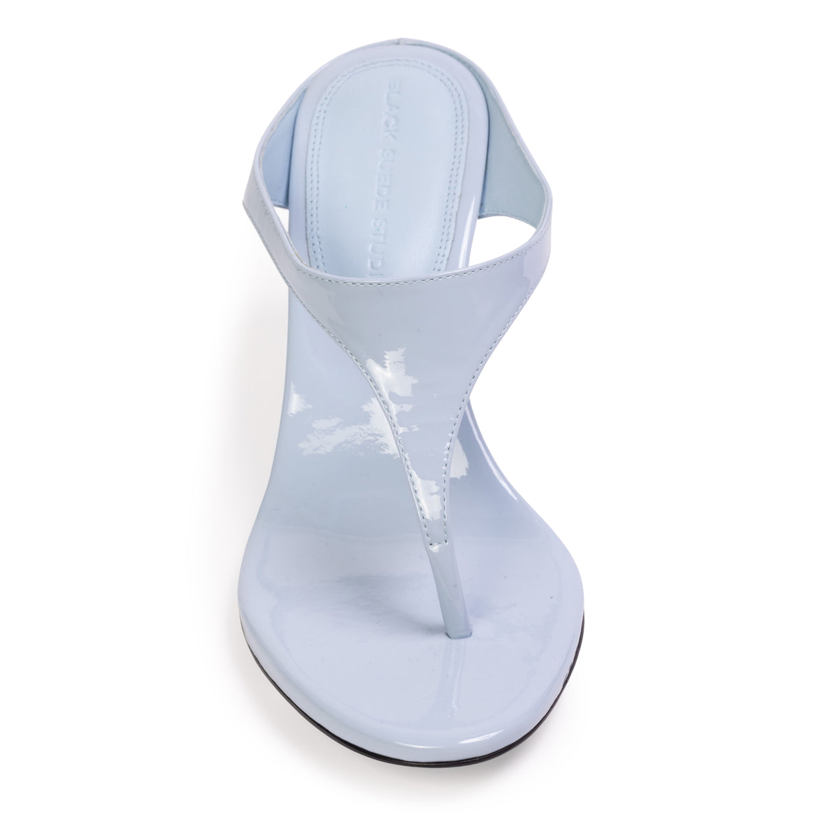 Laurel 65 Mule in Sky Blue Patent Leather
