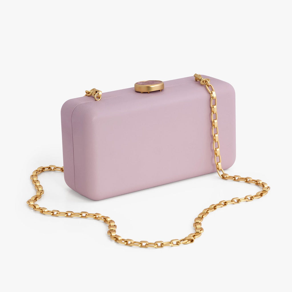 Le Marais Clutch in Pink Peacock