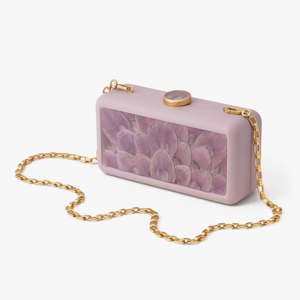 Le Marais Clutch in Pink Peacock