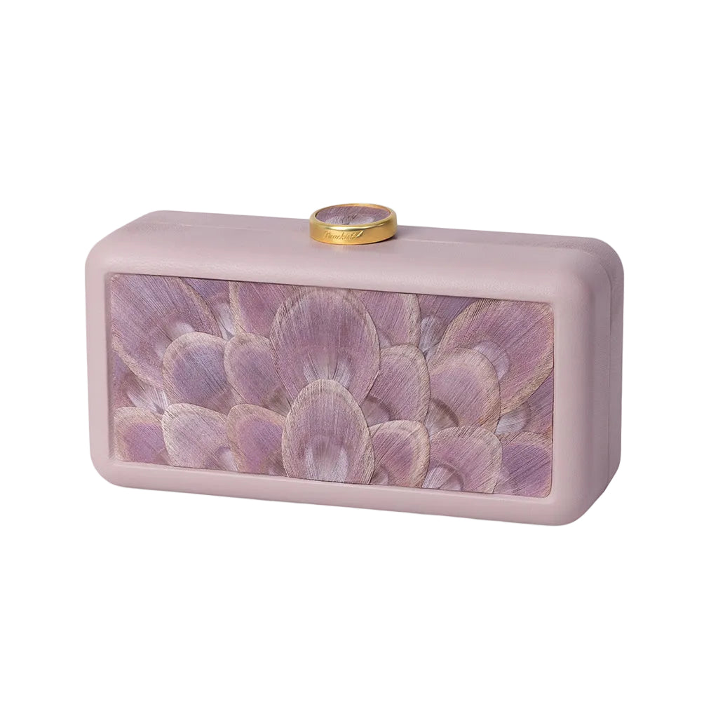 Le Marais Clutch in Pink Peacock