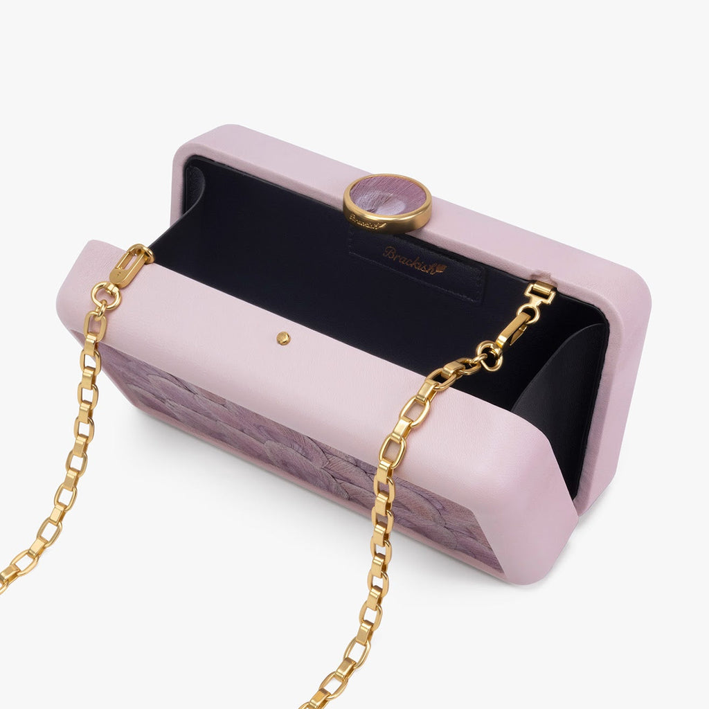 Le Marais Clutch in Pink Peacock