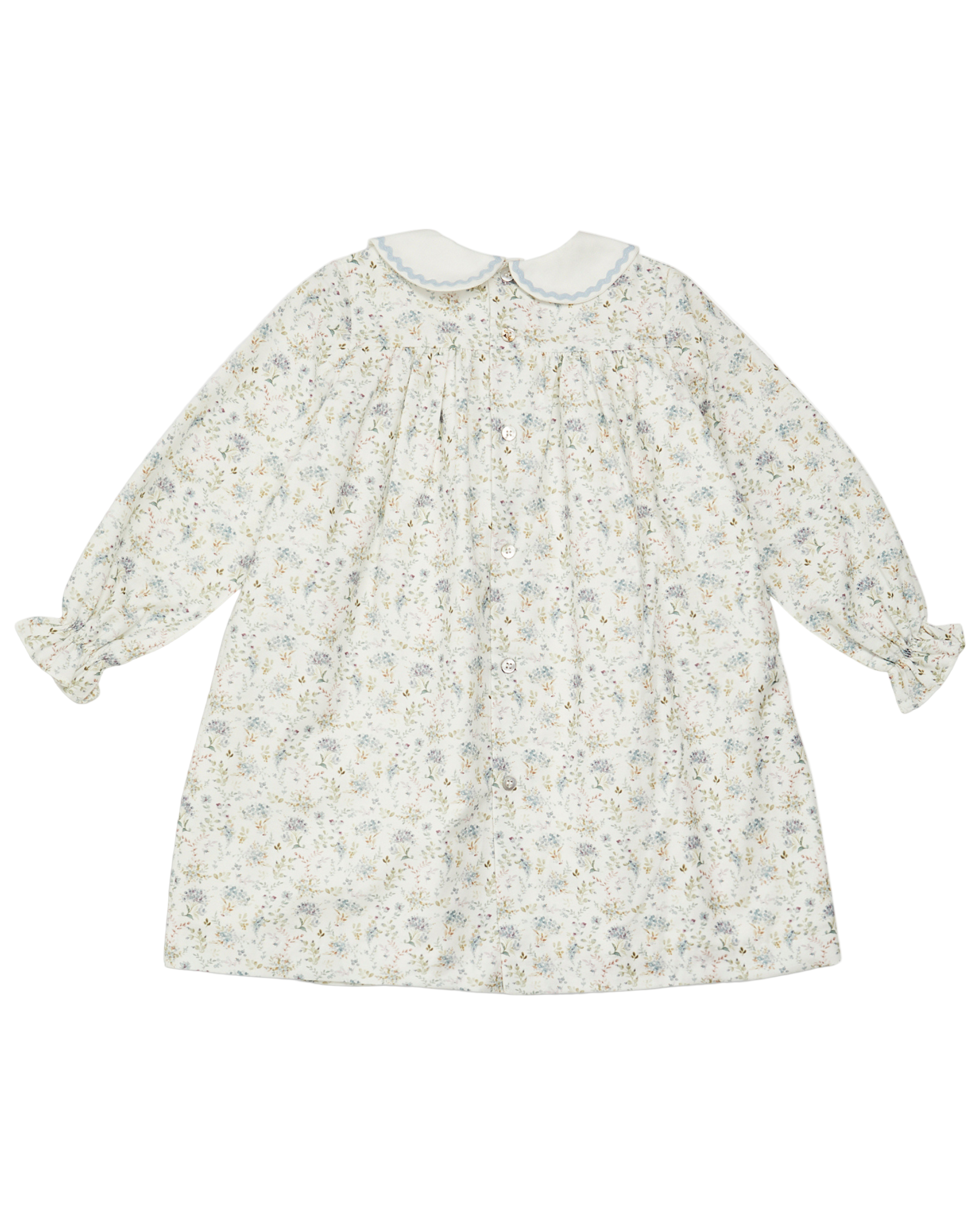 Leela Dress in Dusty Blue Floral