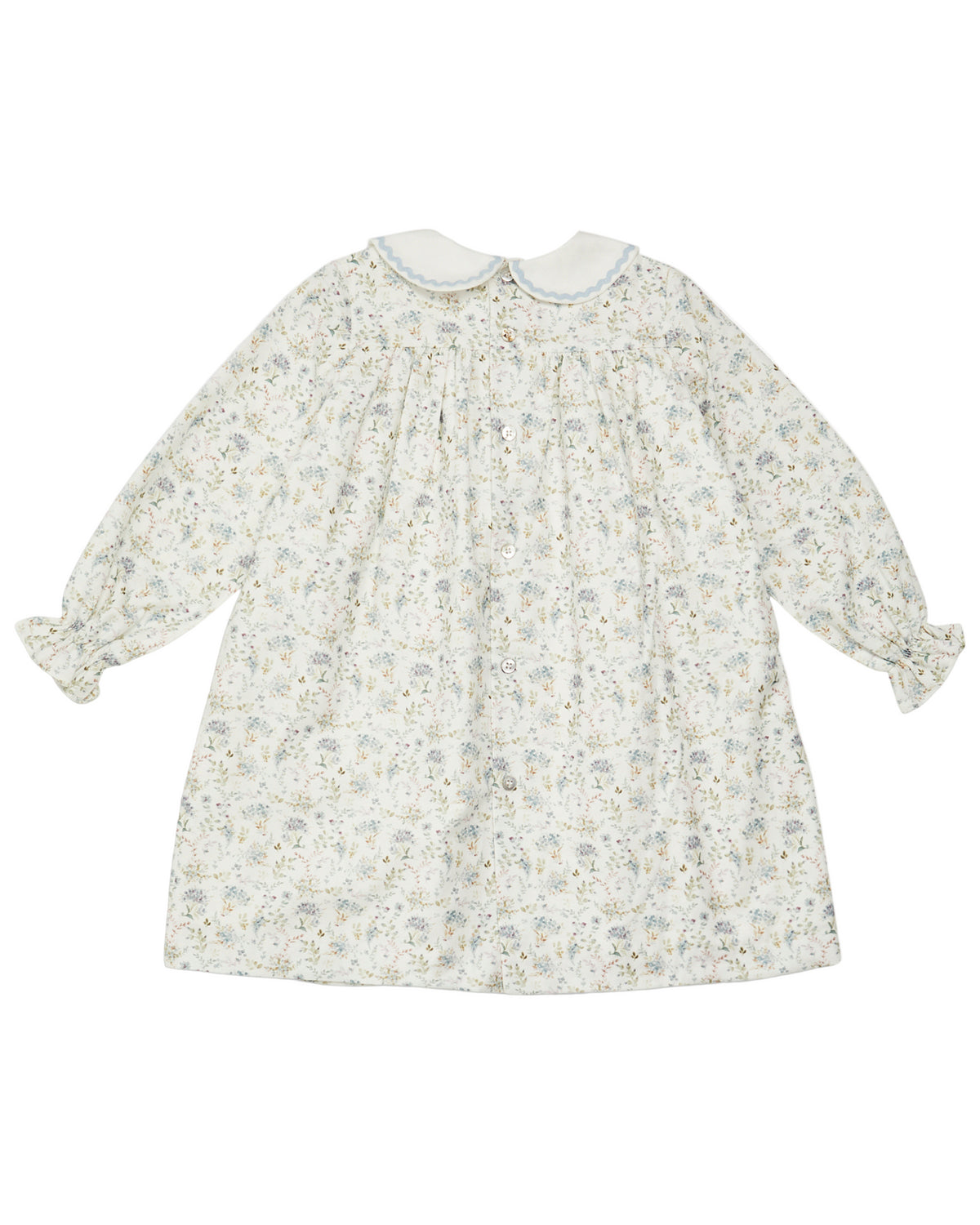 Leela Dress in Dusty Blue Floral