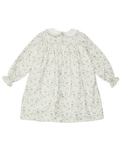 Leela Dress in Dusty Blue Floral