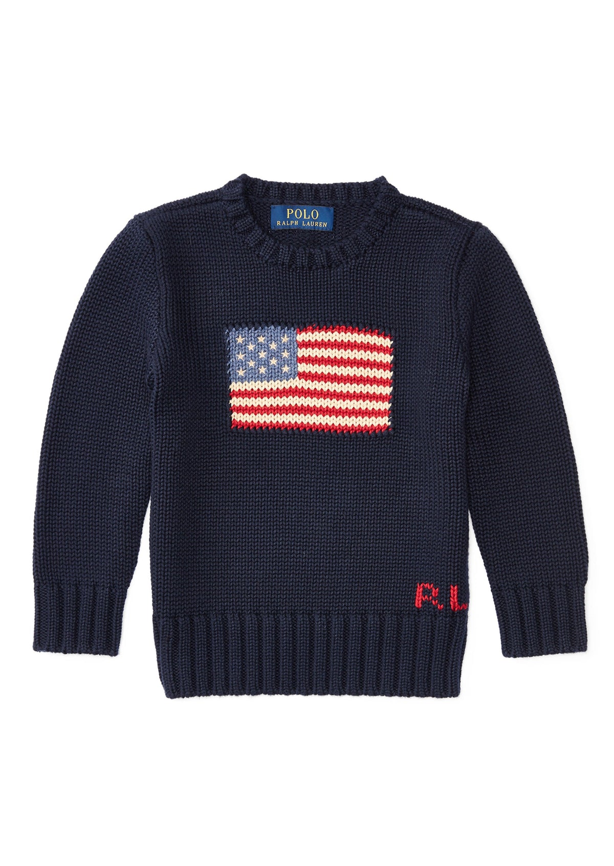 Children's Flag Cotton Crewneck Sweater