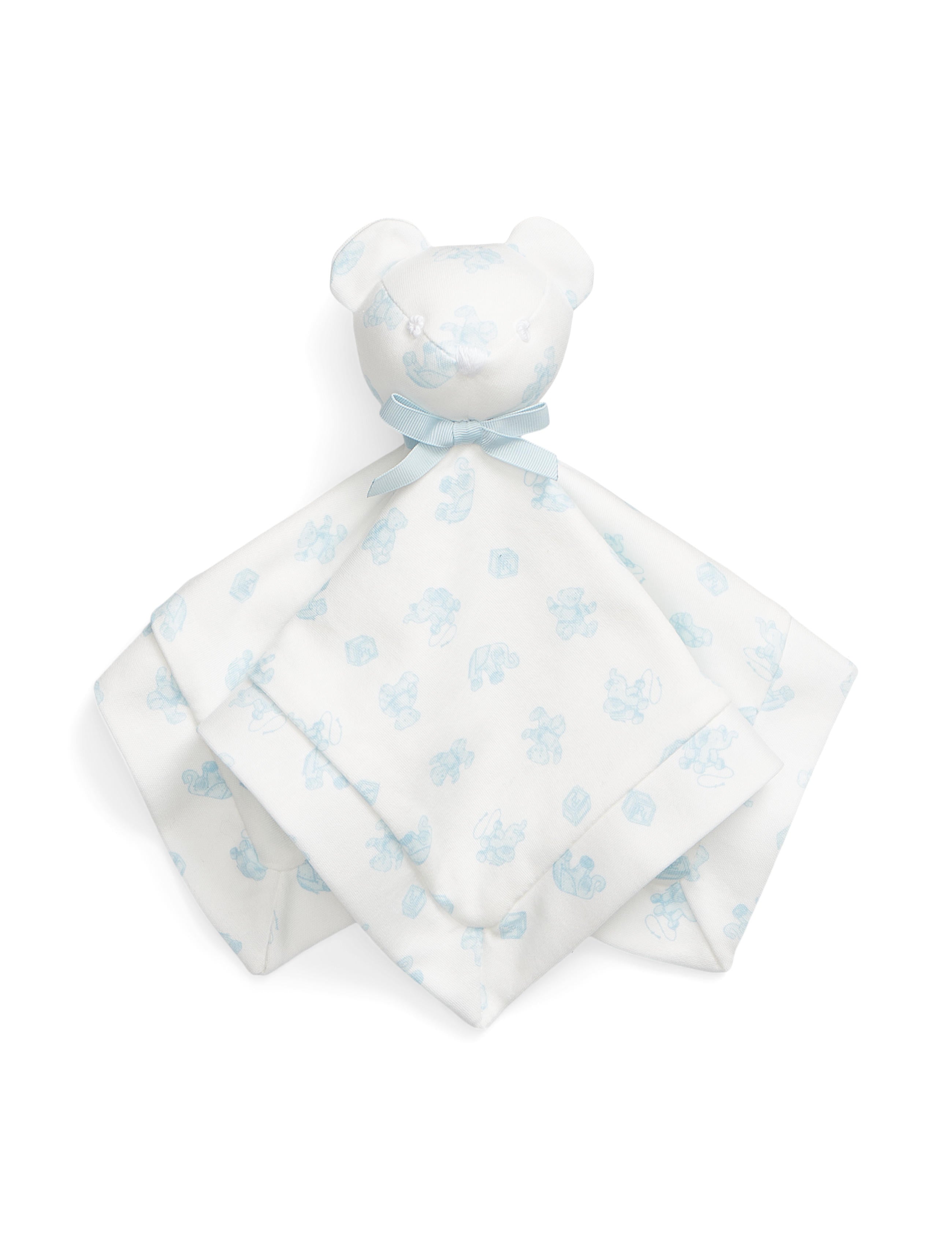 Organic Cotton Interlock Bear Lovey Blanket