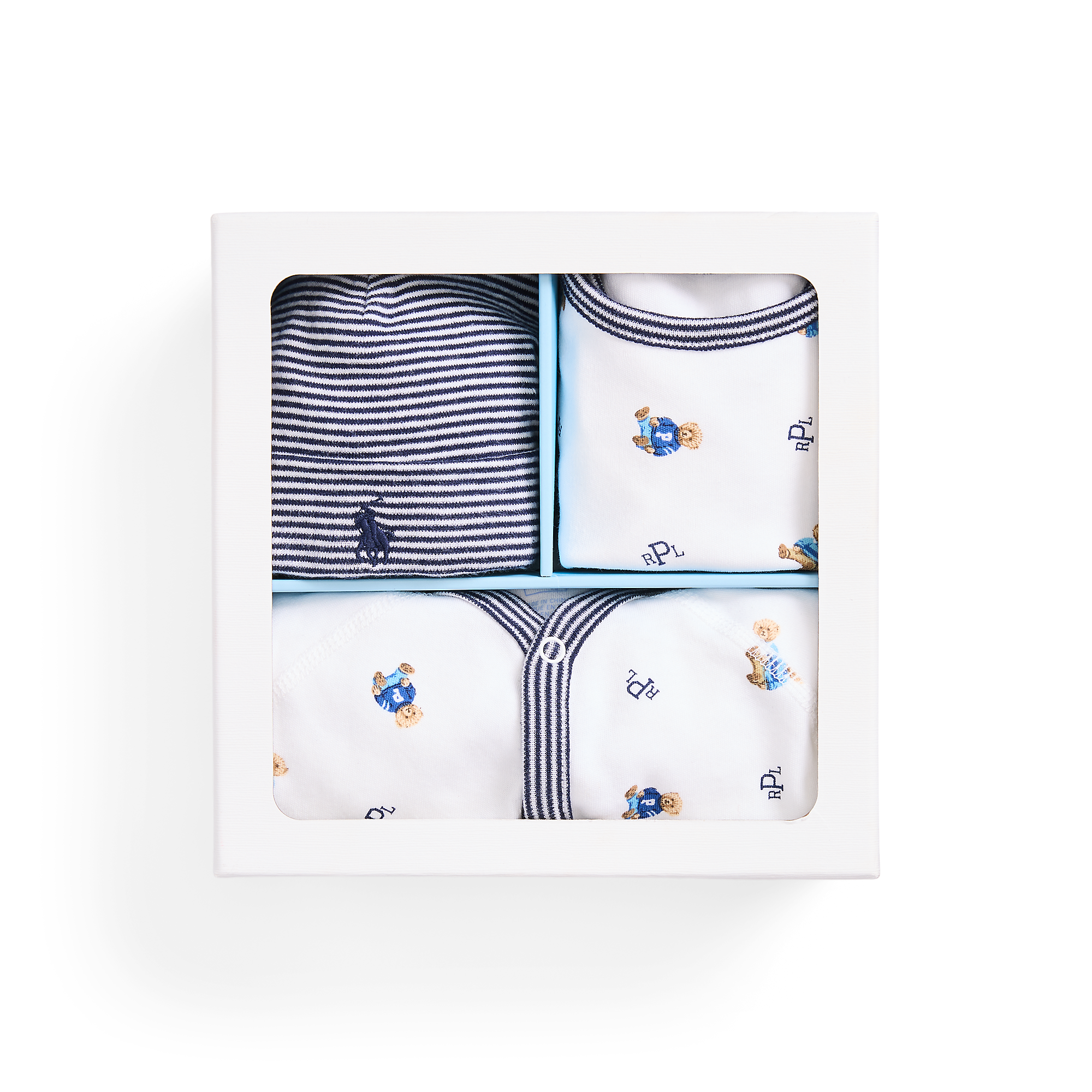 Polo Bear Cotton 3-Piece Gift Set