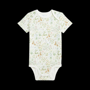 RL Baby x Riley Sheehey Cotton Bodysuit in Bunny Meadow