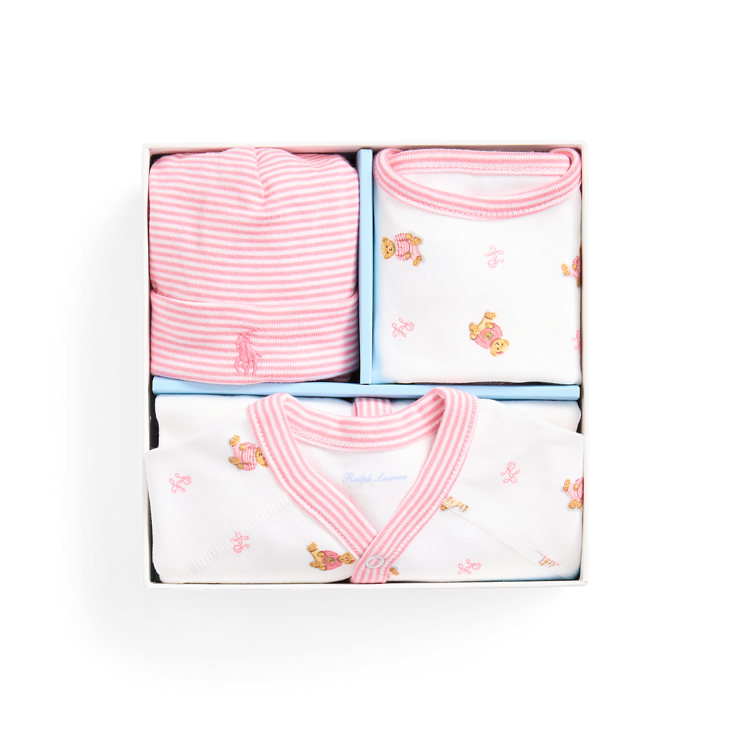 Polo Bear Cotton 3-Piece Gift Set