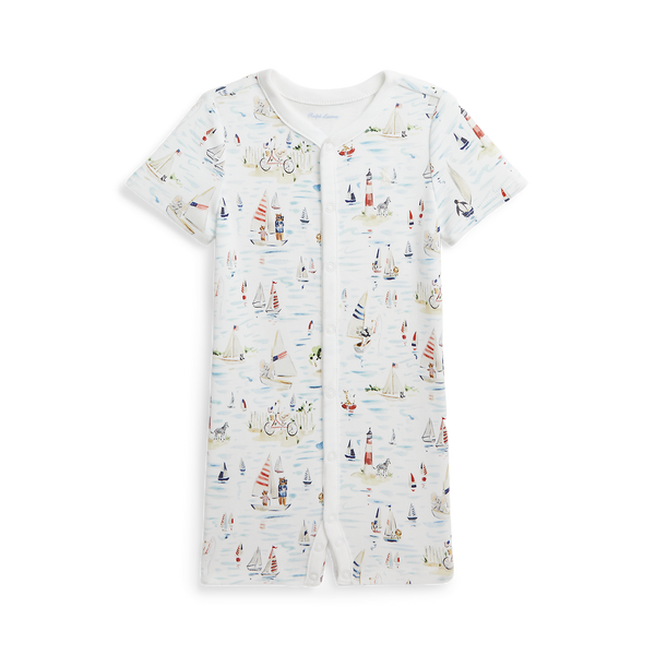 RL Baby x Riley Sheehey Cotton Shortall | Over The Moon