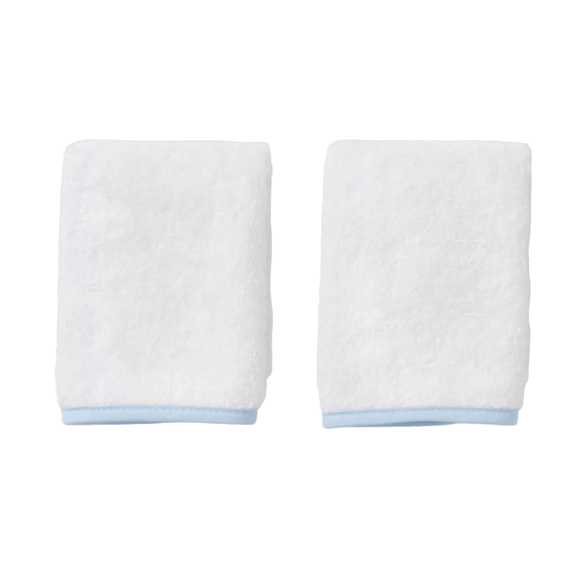 Signature Washcloths in Light Blue, Set of 2