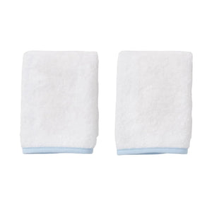 Signature Washcloths in Light Blue, Set of 2