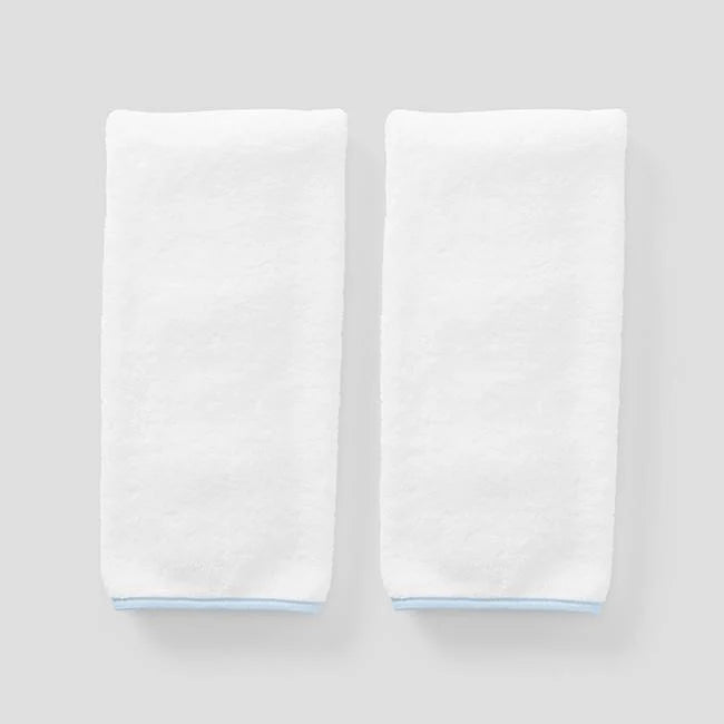 Signature Hand Towel in Light Blue, Set of 2