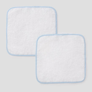 Signature Washcloths in Light Blue, Set of 2