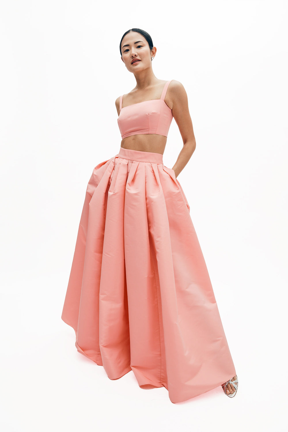 Lilah Skirt in Silk Faille