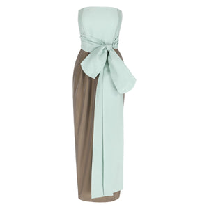 Lina Dress in Morning Mist & Mocha