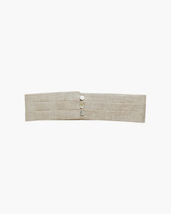 Linen Cummerbund Natural