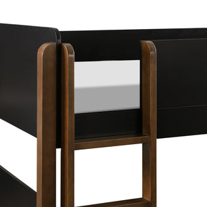 TipToe Bunk Bed in Black&Natural Walnut