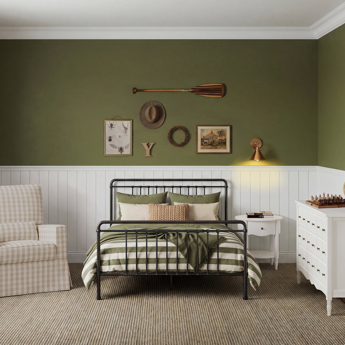 Winston Full Bed in Vintage Iron