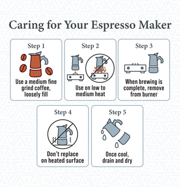 Stainless Steel Espresso Maker 6-Cup