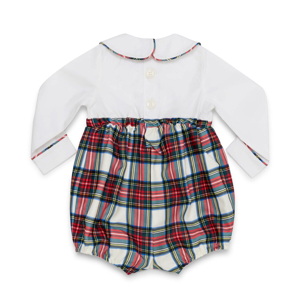 Long Sleeve Beau Bubble in Red Plaid and White - Henry Duvall